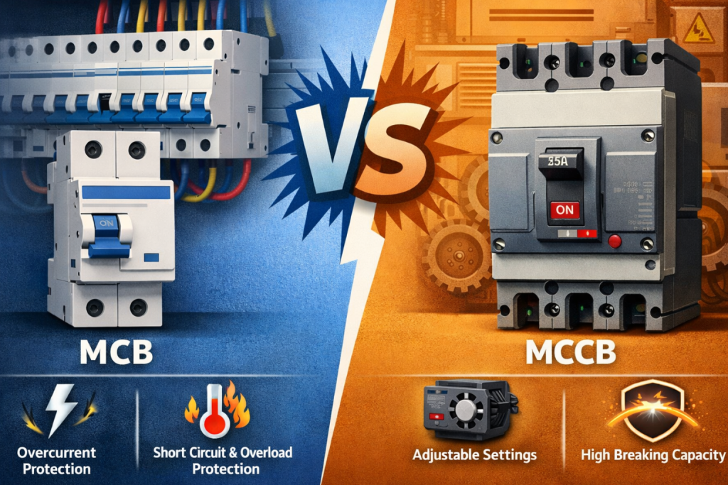 MCB vs MCCB: Understanding the Difference in Circuit Protection
