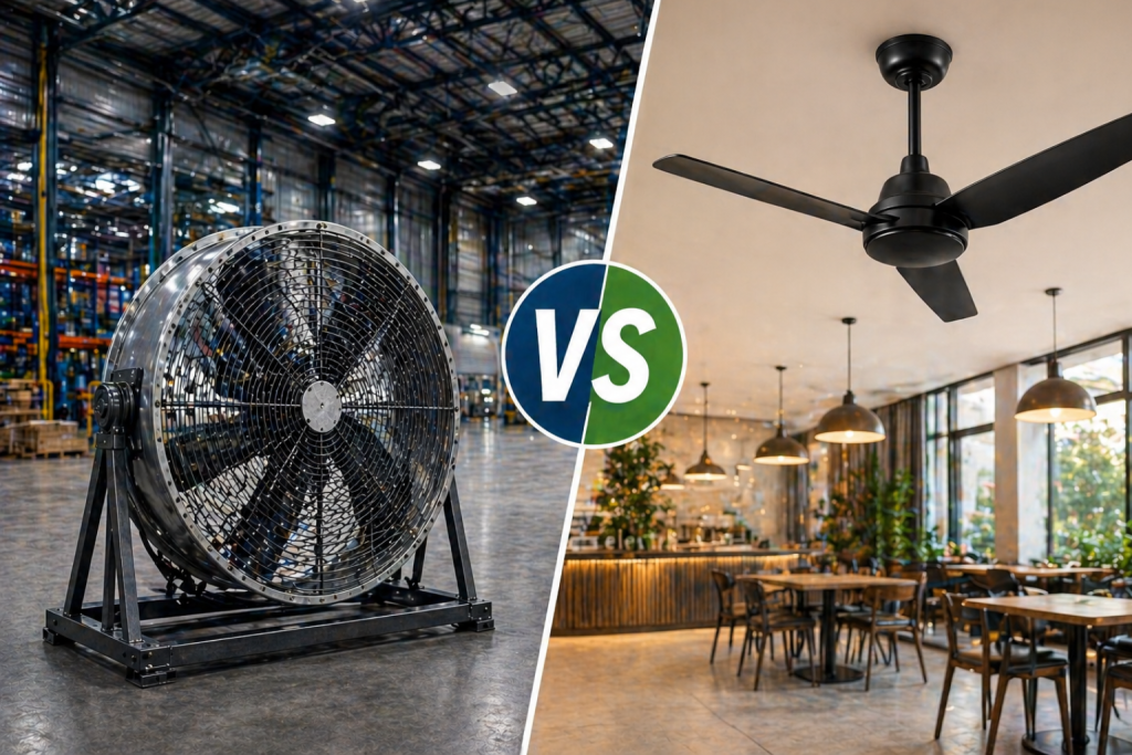 Industrial vs Commercial Fans
