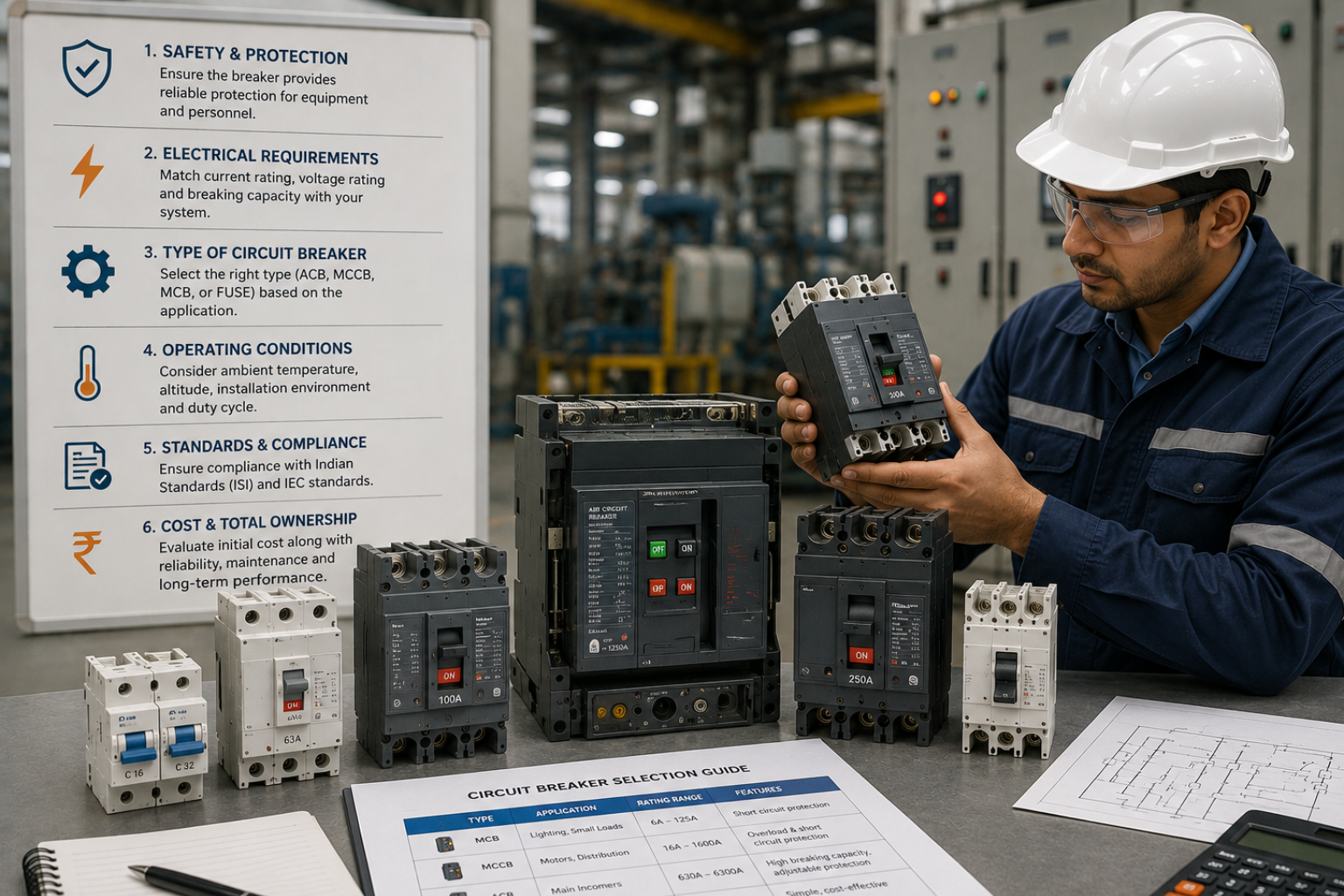 How to Choose the Right Circuit Breaker for Industrial Applications